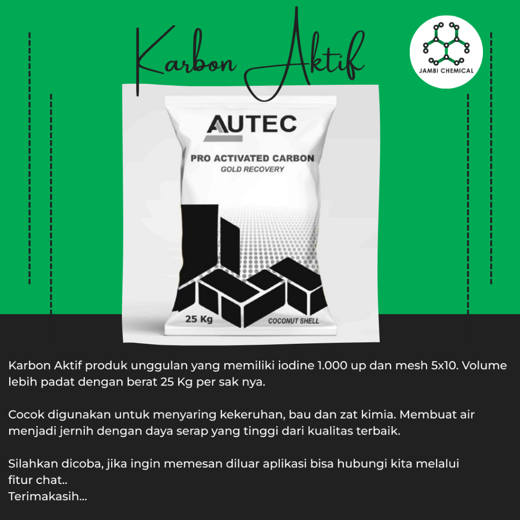 Karbon Aktif Autec 1 Kg / Arang Aktif Murah
