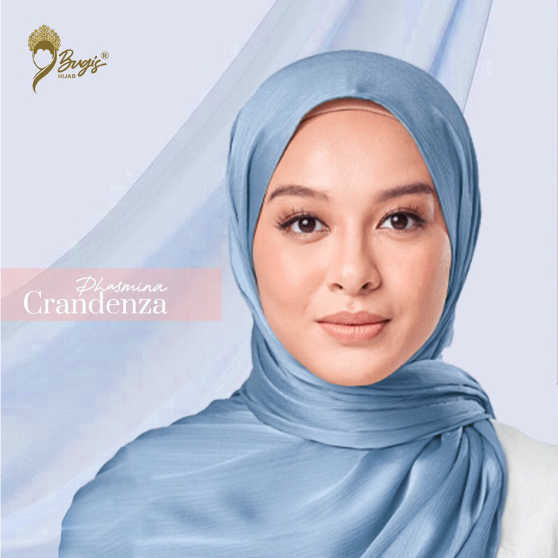 Pashmina Cradenza Silk Premium Bugis Hijab pashmina shimmer pashmina gradenza