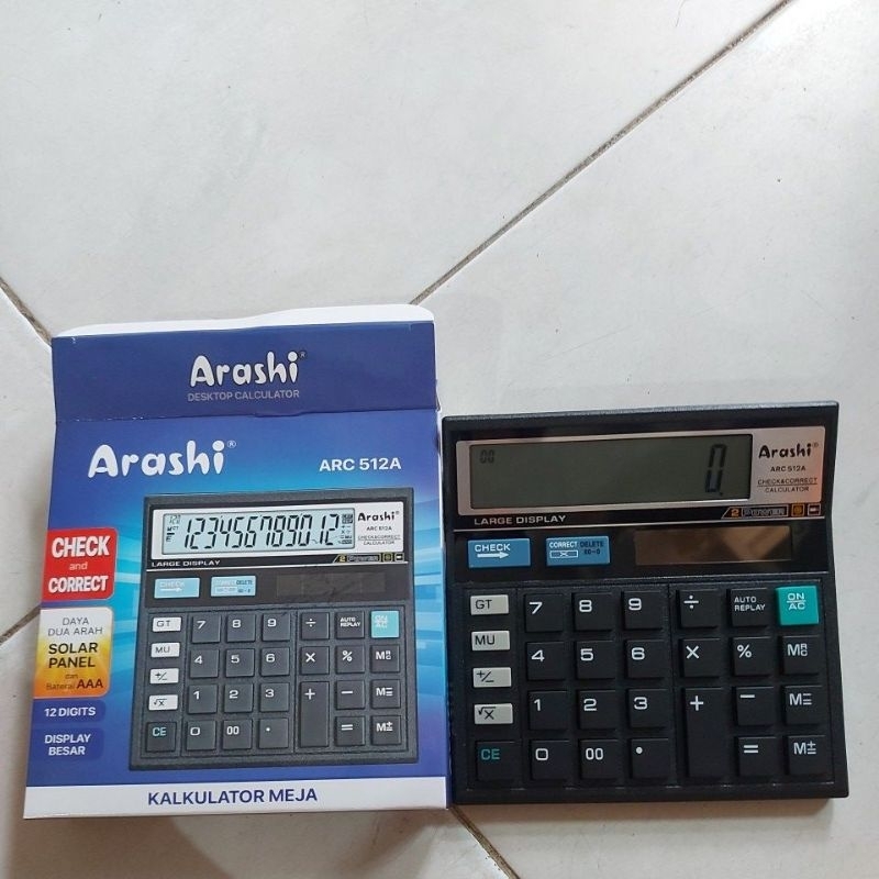 Kalkulator Meja/ Kalkulator 12 Digit/ Kalkukator Arashi/ Arashi ARC