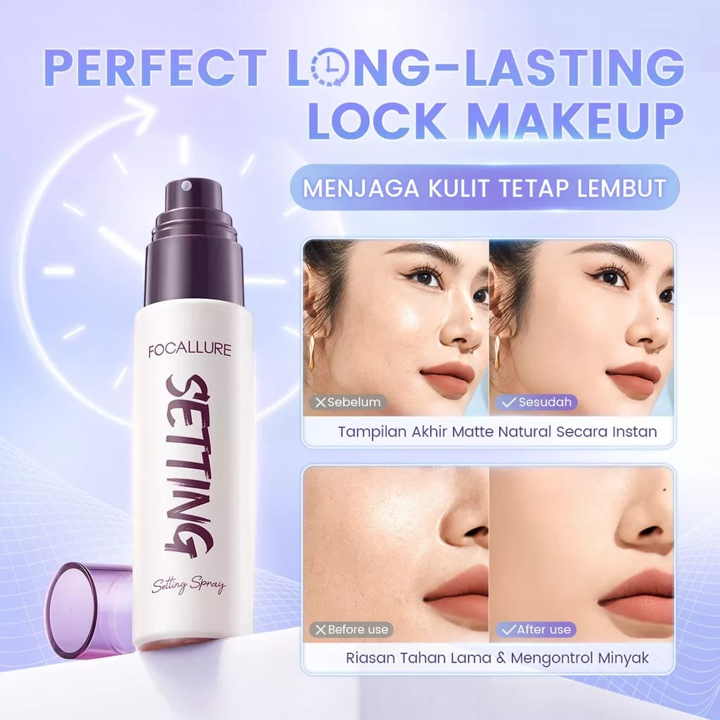 Focallure #PerfectLock Hydrating Long-lasting Oil-control Makeup Setting Spray Hydrating Matte Fine Breathable Anti-oxidation Setting