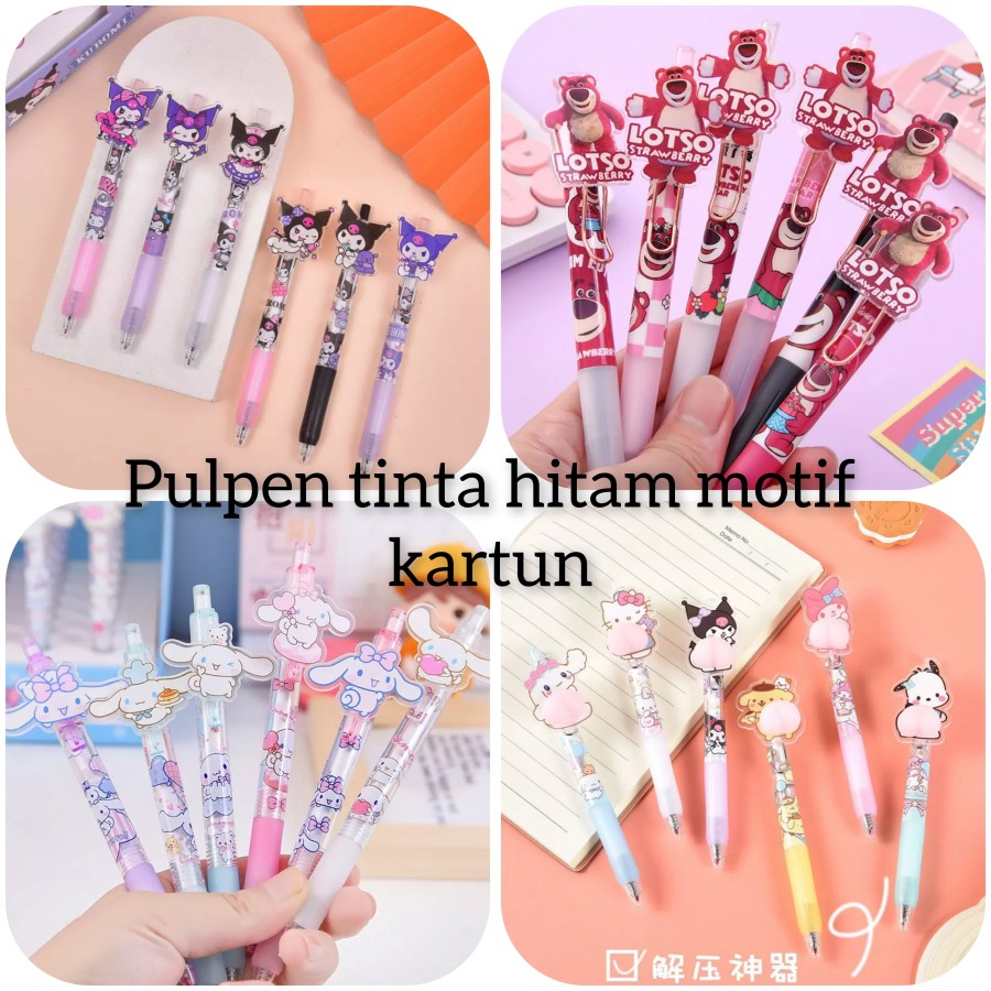 

DY PACK PENA MEKANIK KARAKTER KARTUN LUCU KUROMI LOTSO PEN BOLPOIN CETAK RT139