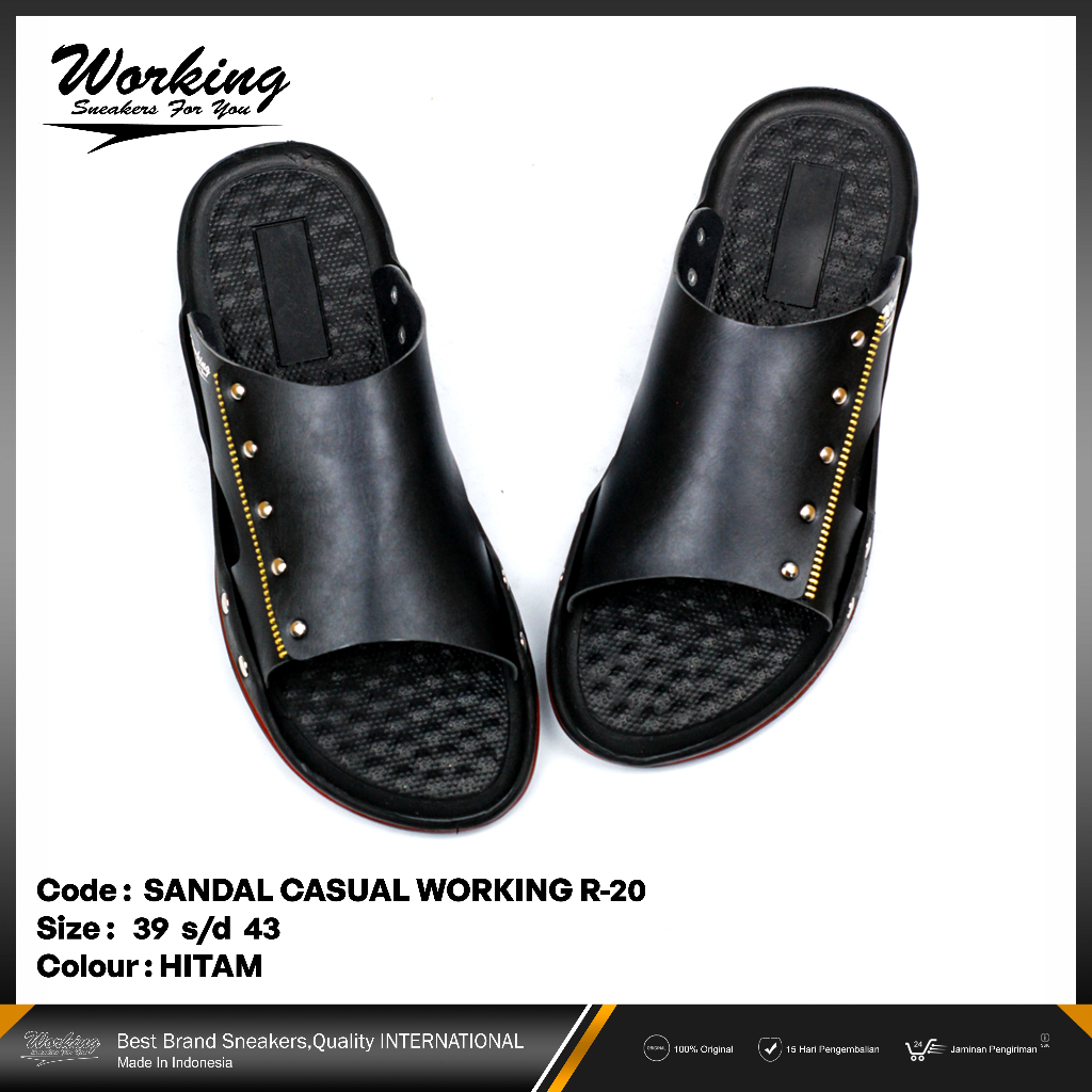 Sandal Slop Working R-20 Sendal Pria Kasual