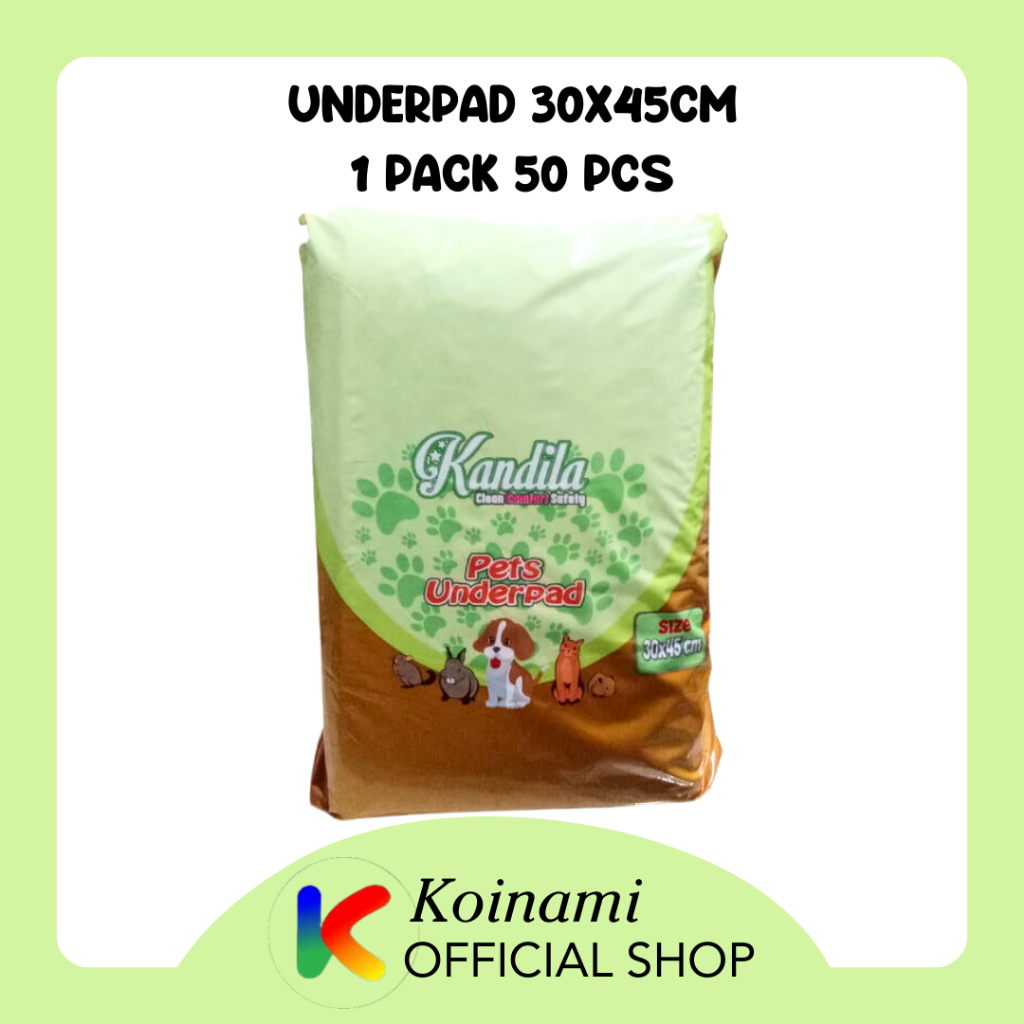 UNDERPAD 30*45cm @ 1 pack 50 pcs / training diaper pad / pet toilet / pet sheet