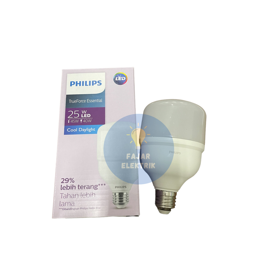 PHILIPS T FORCE ESSENTIAL LED 25 WATT PUTIH