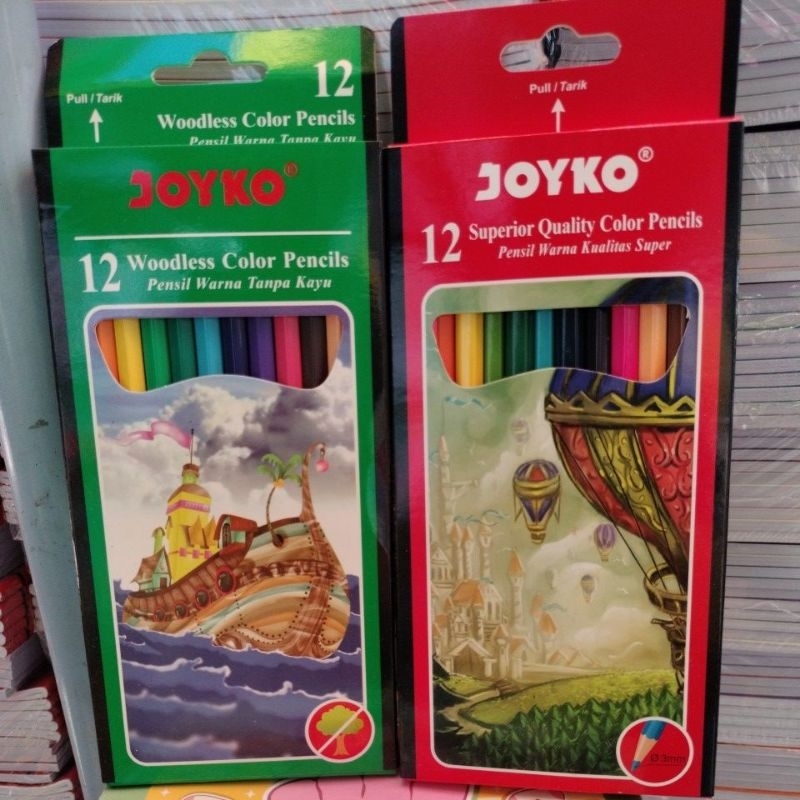 

PENSIL WARNA MEREK JOYKO 12 WARNA