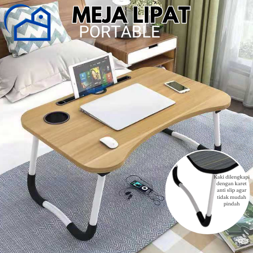 Meja Laptop uk besar - MEJA LIPAT / MEJA PORTABLE SERBAGUNA homestation