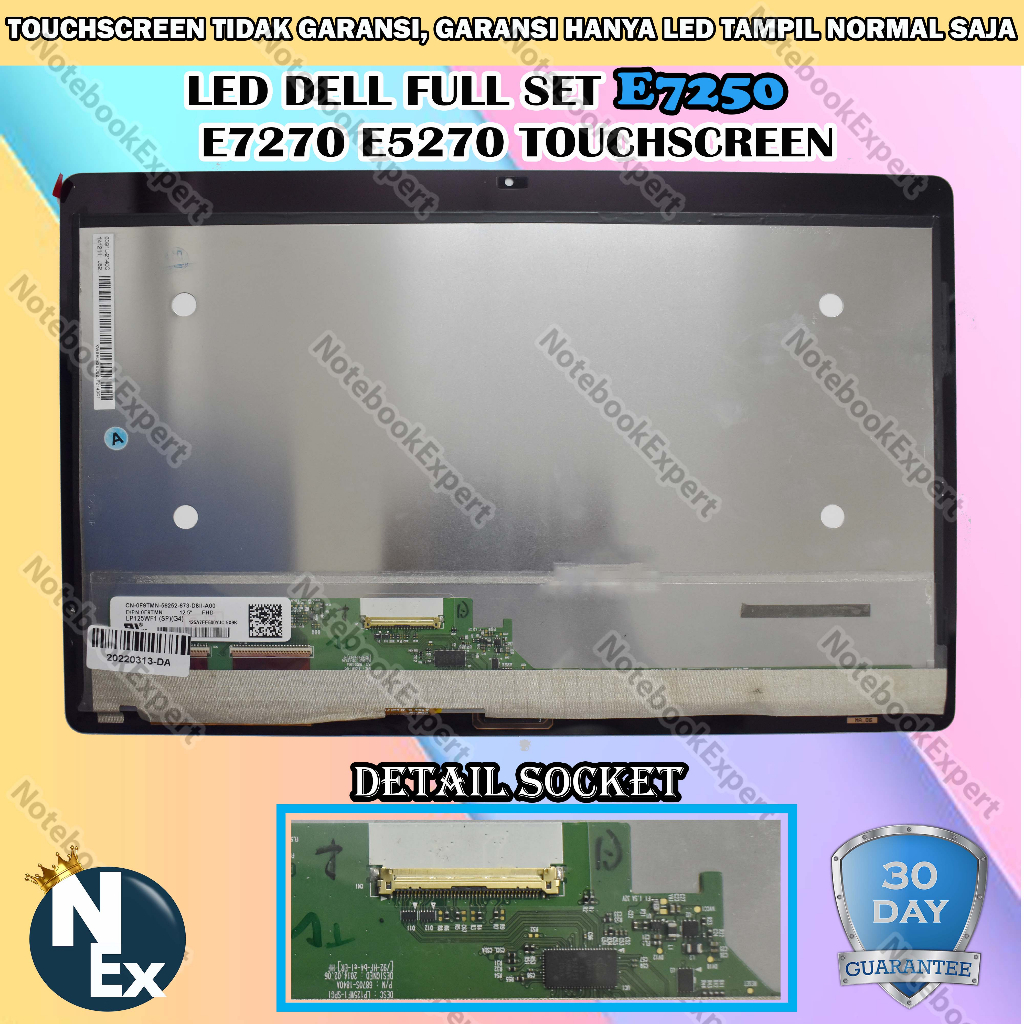 LED TOUCHSCREEN DELL E5250 E7250 E7270 E5270