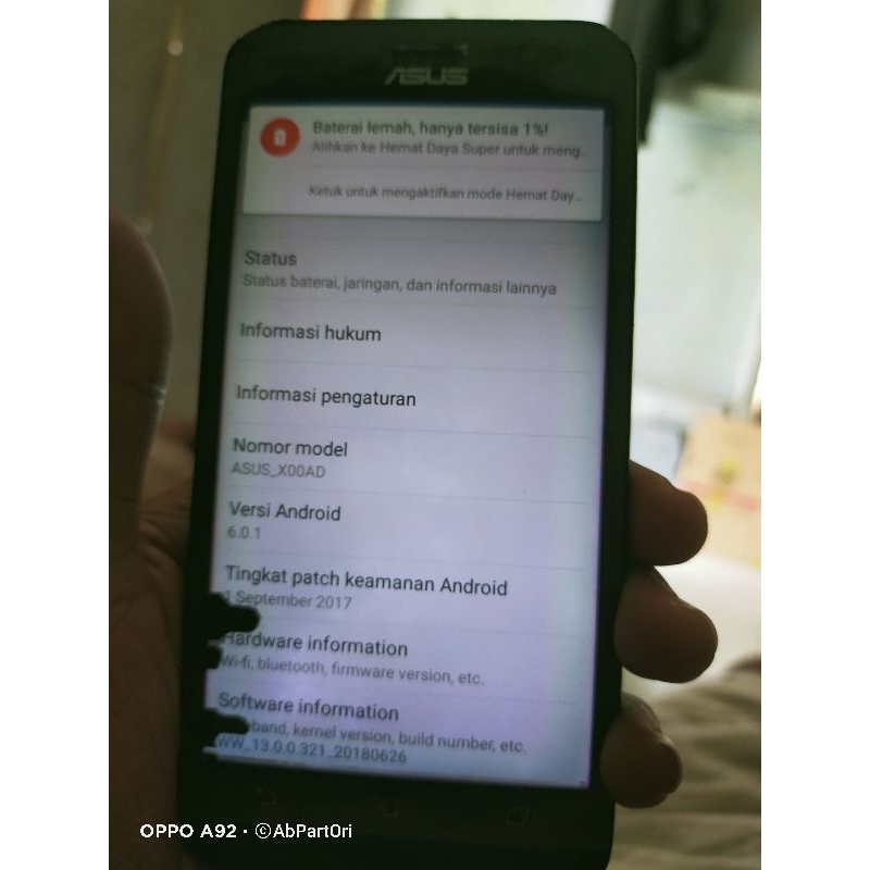 mesin lcd asus zenfone go x00ad