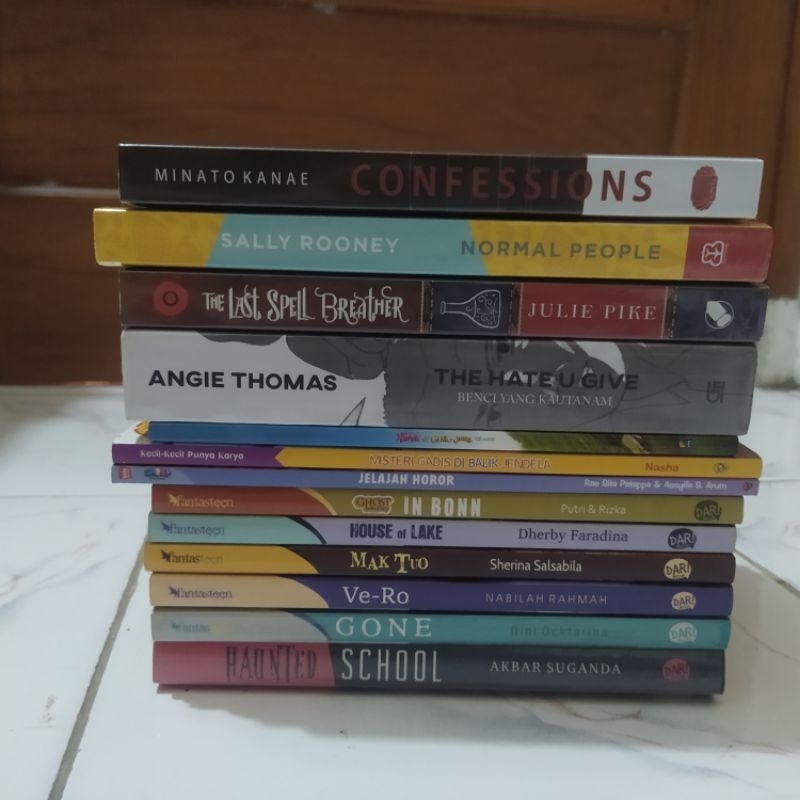 buku remaja & komik preloved murah, fantasteen, horror, cerita anak
