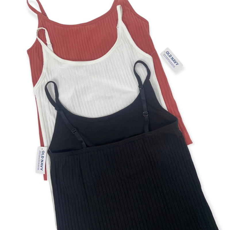 Tanktop Old N*vy Bassic Ribbed Reguler | Tanktop Wanita