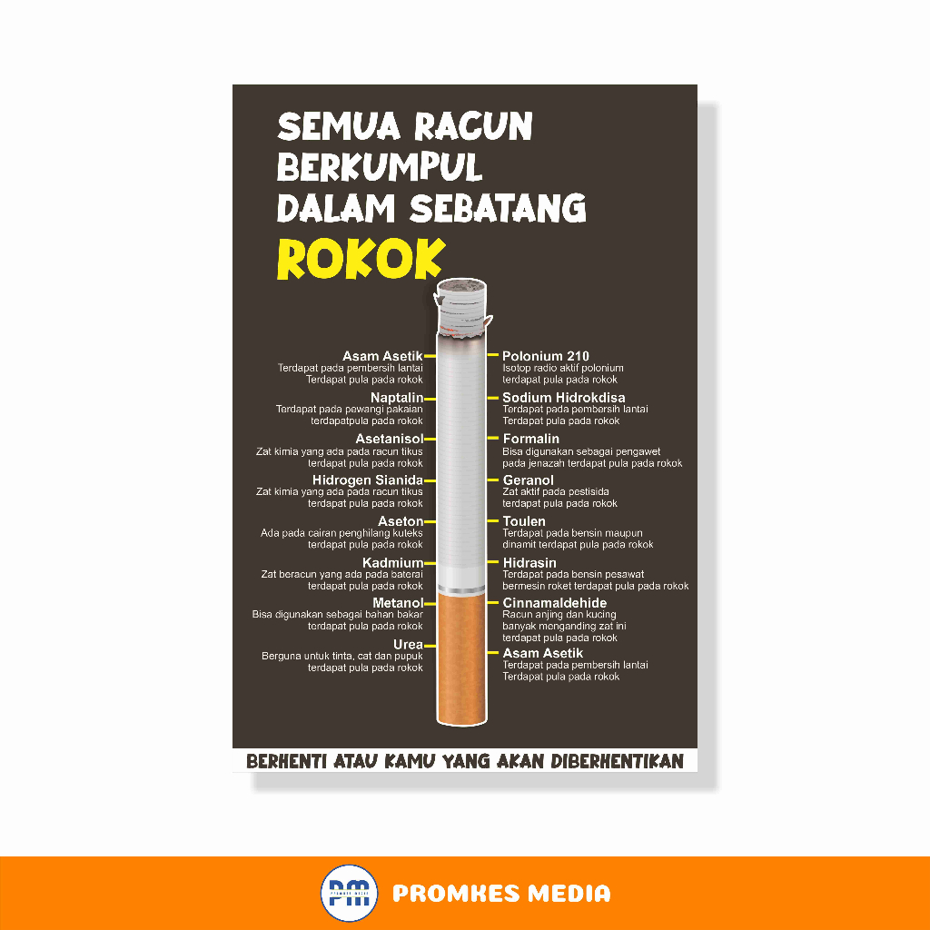 

Poster, Poster Racun dalam Sebatang Rokok