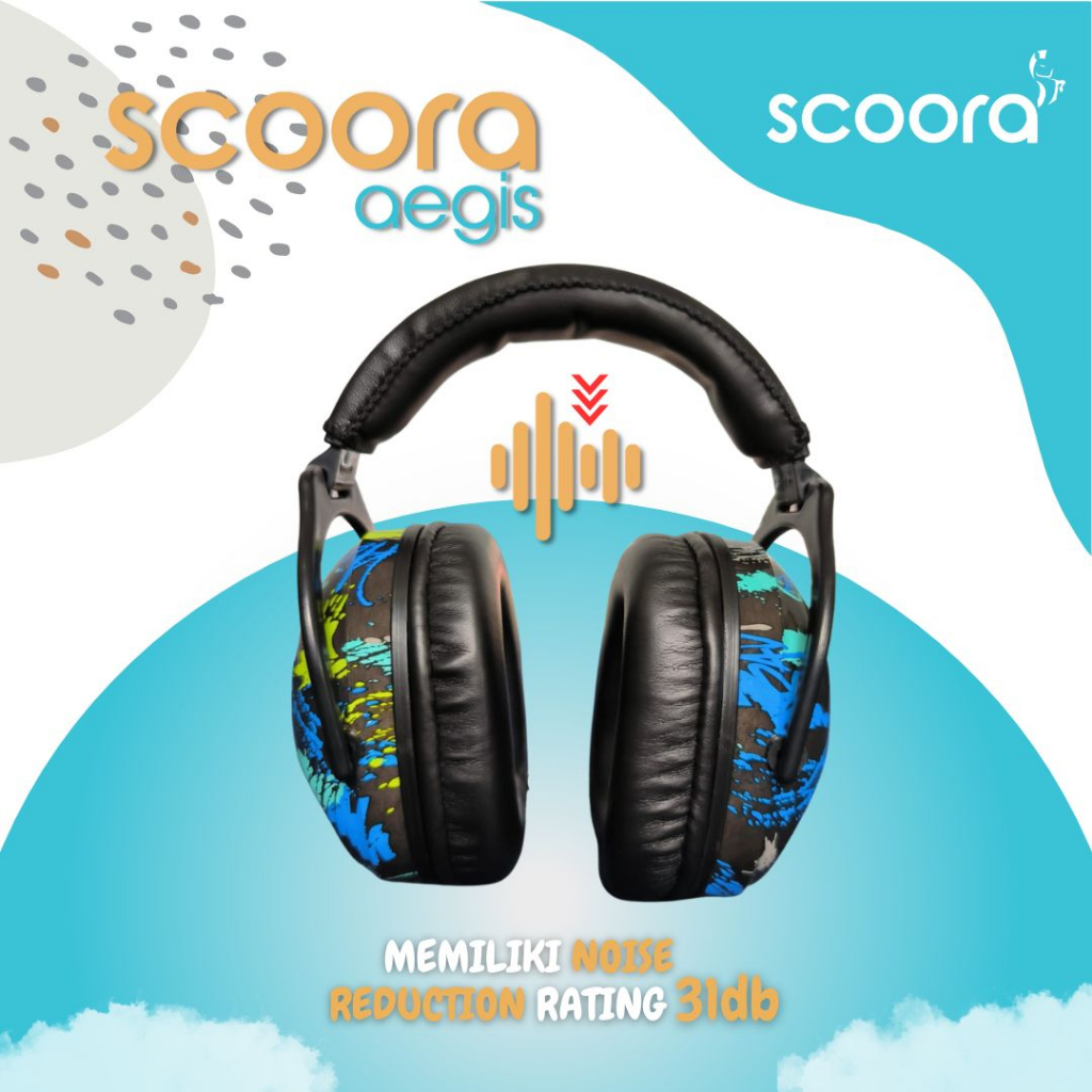 Scoora Cronos AEGIS Earmuffs Kids (4 thn - Dewasa) pelindung telinga anak naik pesawat / pelindung telinga baby / banz baby earmuffs / banz pelindung telinga dari kebisingan / traveling / kondangan / belajar / peredam suara