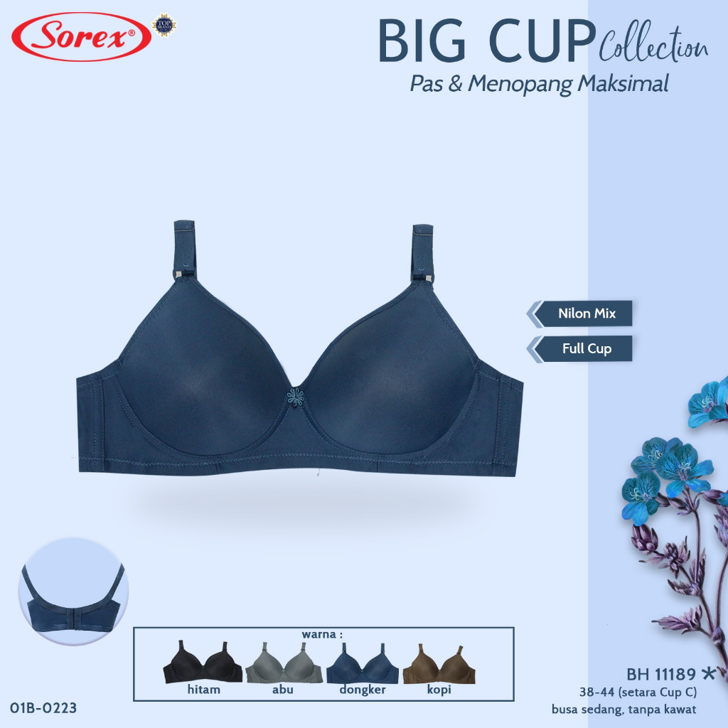 Bra Bh Tanpa Kawat 11189 Sorex (Big Cup)