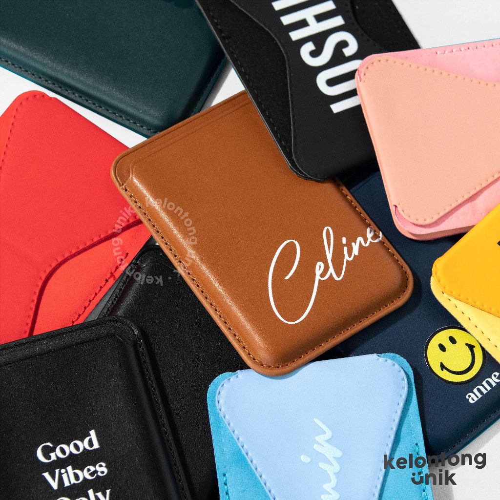 LANGSUNG KIRIM TANPA PO | Custom Print Phone Card Holder/ Card Holder HP Custom Nama