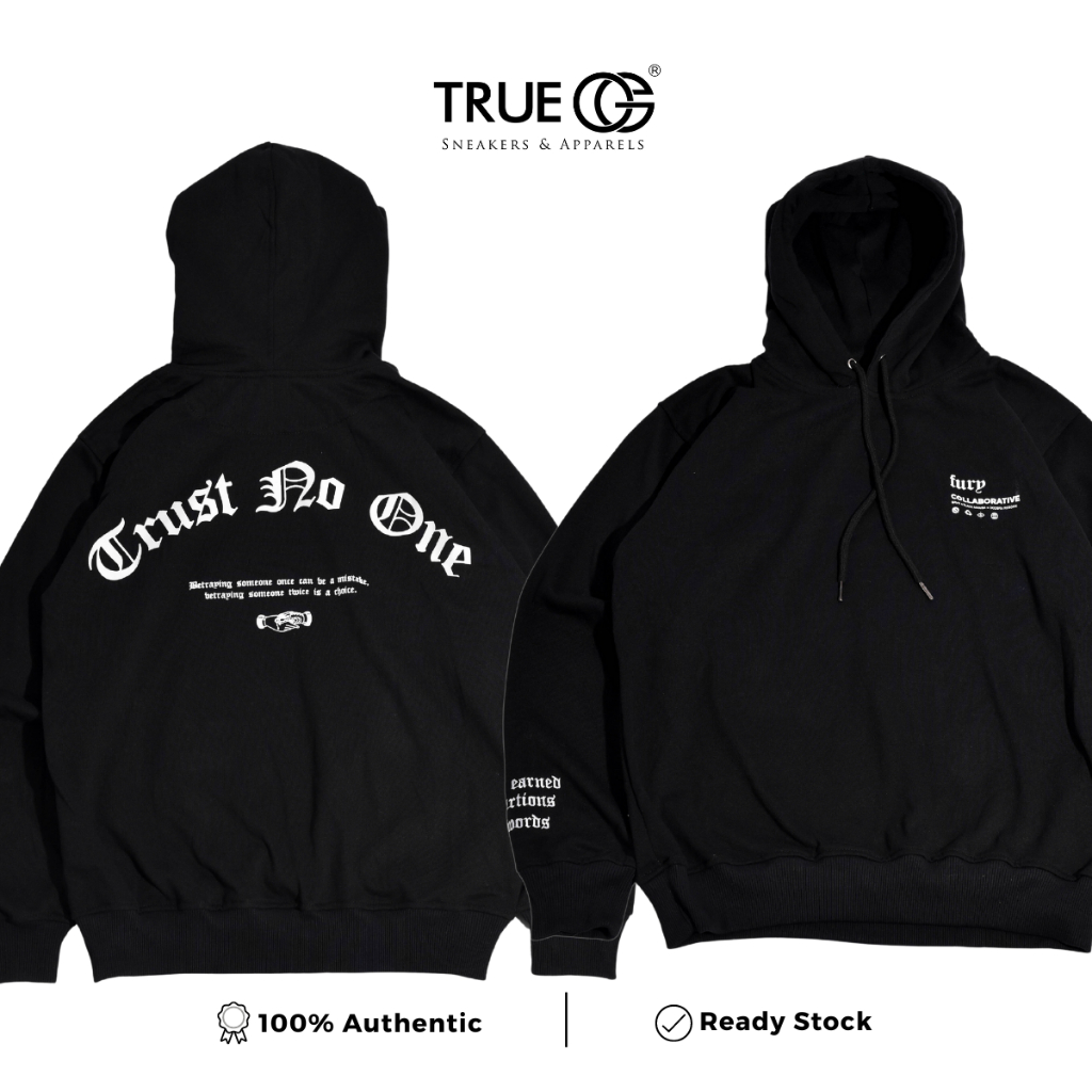 BRVE x Dcobra Reborn X Cool Black Hoodie Fury Collection Authentic