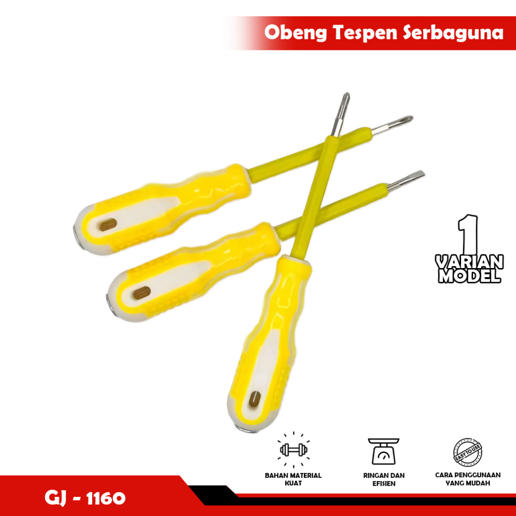 OBENG TESTPEN  KUNING BIRU PUTIH KECIL BESAR NEW YOYOSOO