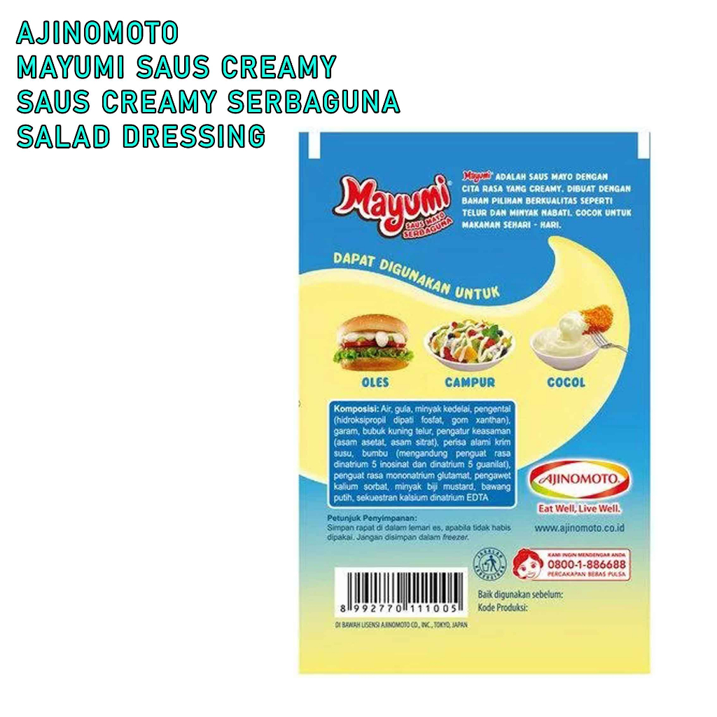 Mayumi Saus Creamy* Ajinomoto* Saus Creamy Serbaguna* Salad Dressing