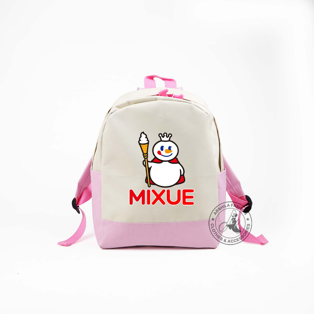 Tas Anak Laki-laki dan Perempuan Ransel Motif Mixue TK Dan SD TASMIX03