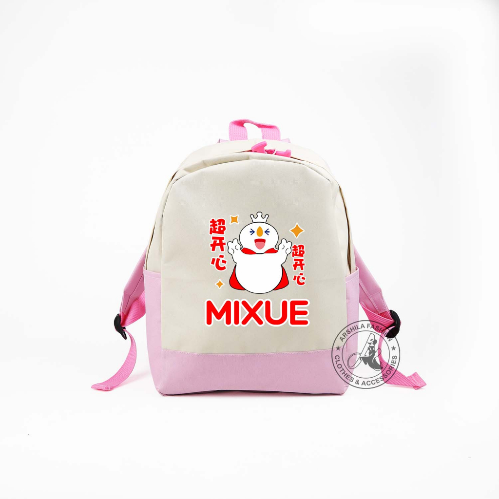 Tas Anak Laki-laki dan Perempuan Ransel Motif Mixue TK Dan SD TASMIX05