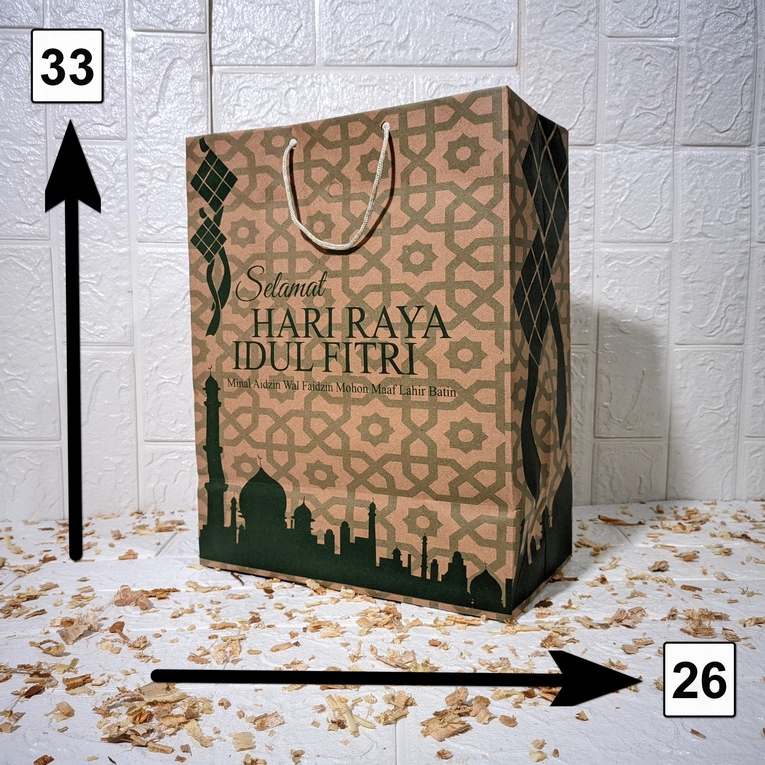 

Paperbag Motif SELAMAT IDUL FITRI P26XL15XT33