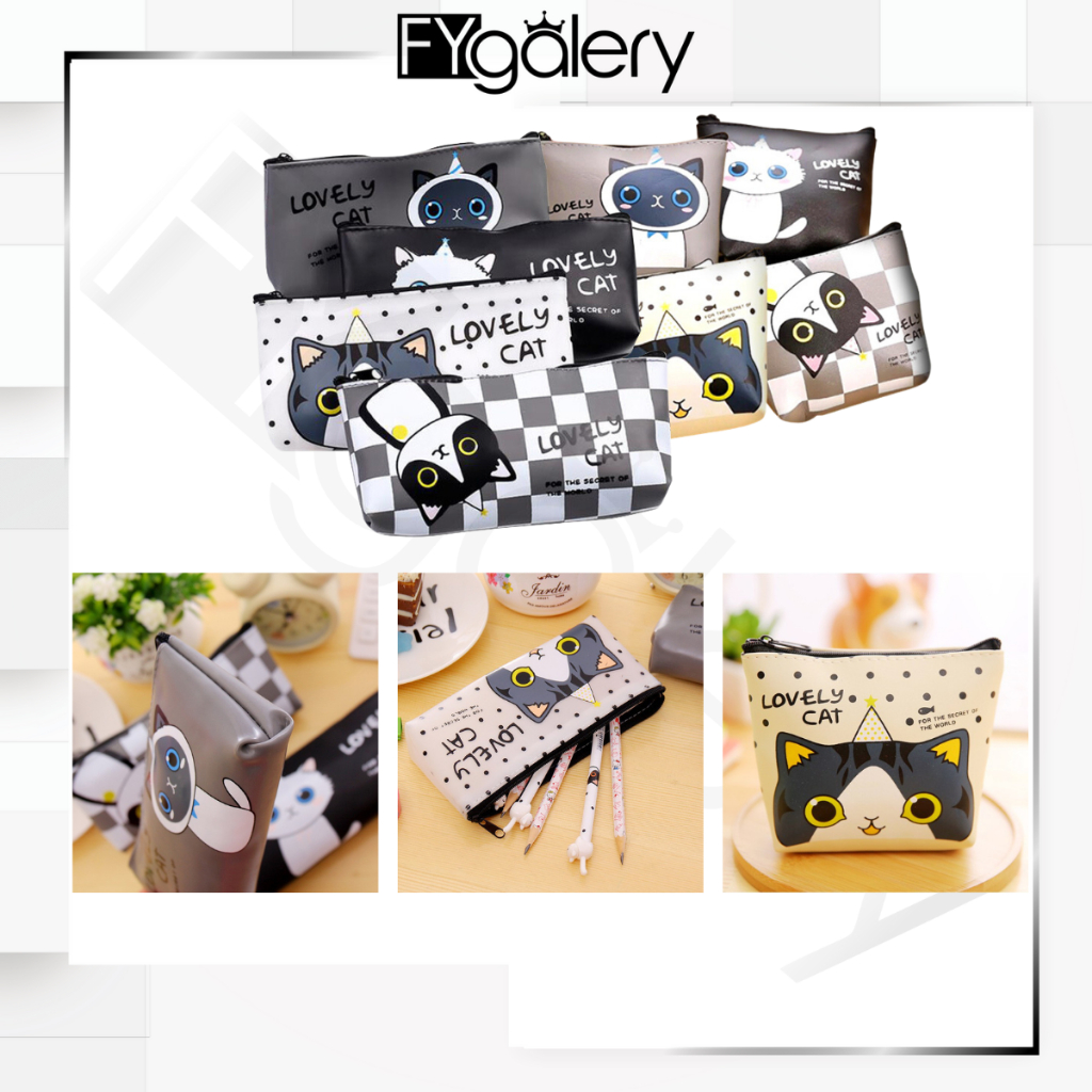 FYGALERY BD26 Dompet Koin Fancy Silikon Panjang Motif Tempat Pensil Pencil Bag