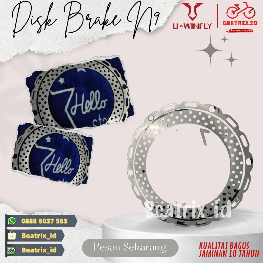 DISK BRAKE MOTOR LISTRIK UWINFLY N9 PRO