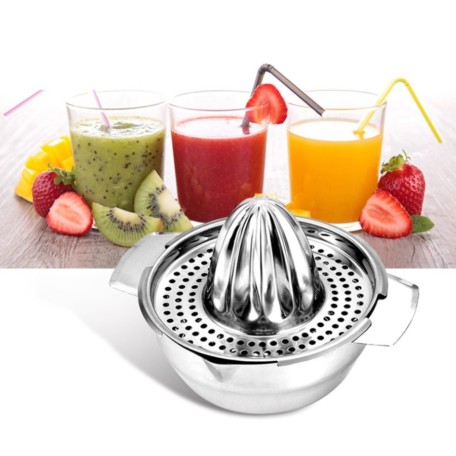 Alat Peras Jeruk Lemon Juicer with Bowl and Strainer Efektif dengan Penyaring Ampas Desain Berkualitas