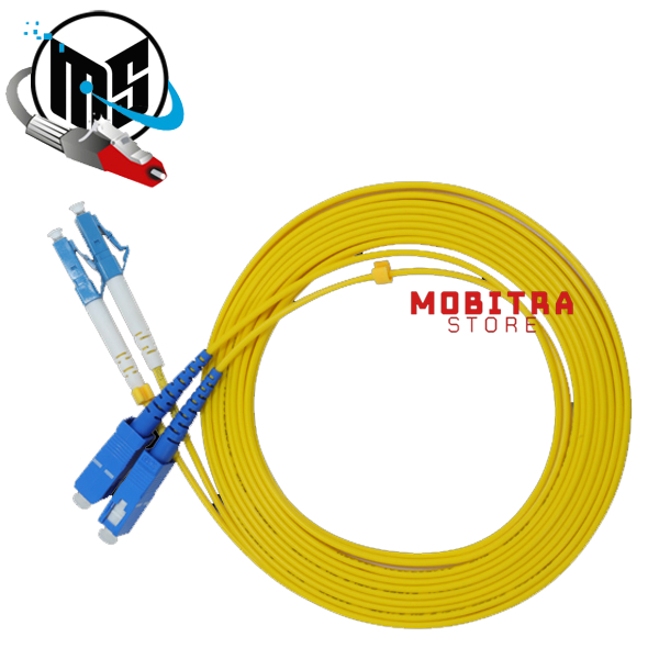Patch Cord Fiber Optic SC-LC Single Mode 20 Meter Duplex SC/UPC LC/UPCs