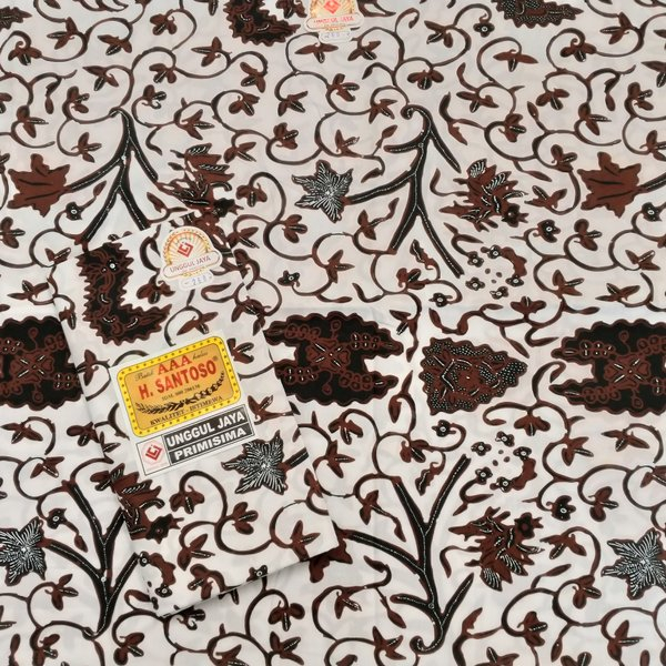KAIN JARIK PUTIH H.SANTOSO AAA/ SEWEK TADISIONAL WARNA PUTIH KAIN BATIK BAWAHAN