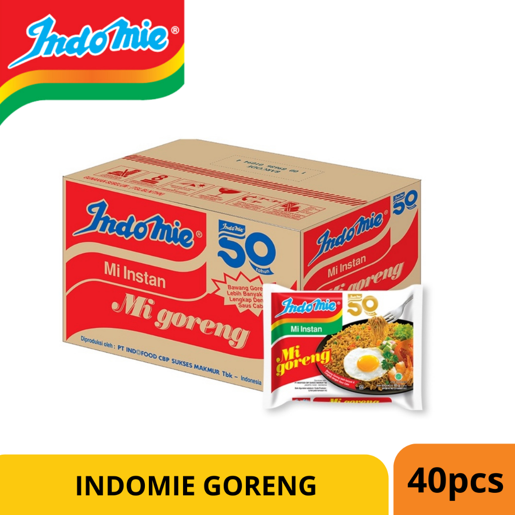 

Indomie goreng 1 dus isi 40 pcs/ Mie instant Indomie