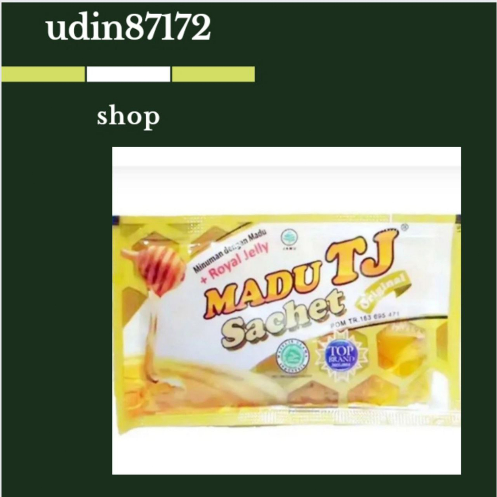

madu tj sachet varian rasa original madu + royal jelly