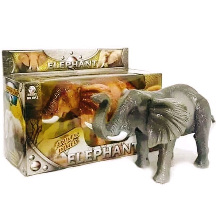Mainan Anak Gajah Berjalan/Gajah Robot Animal World Elephant 33333
