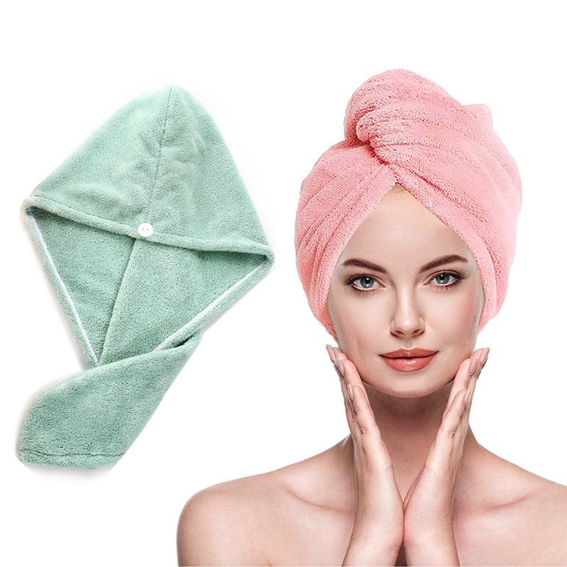 Handuk Keramas Microfiber - Pengering Rambut Kepala Magic Towel