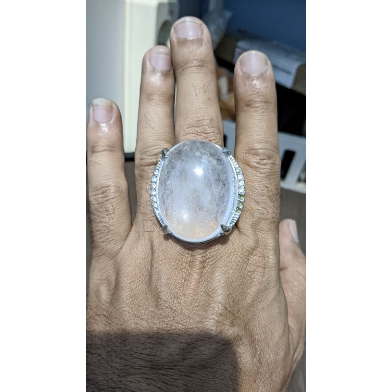 Cincin Batu Kecubung Es Jumbo