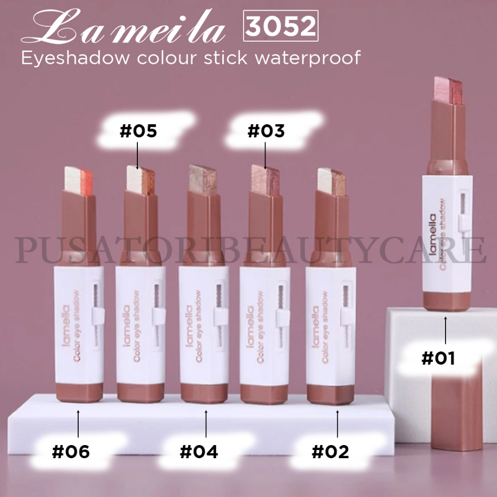 Lameila3052 Eye Shadow Colour Stick Waterproof Kombinasi 2 Warna