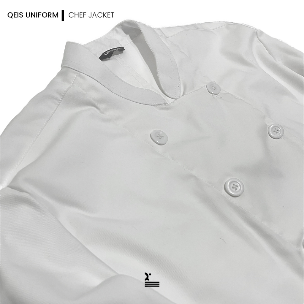 Tradisional Chef Jacket Double Breasted Pria dan Wanita by QEIS UNIFORM