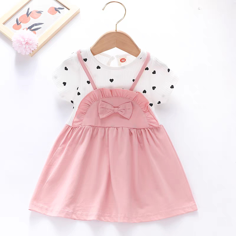 Bayi - 2 Tahun - Dress Anak XI Ha Korea Style | Dress Premium Baju Anak Perempuan Gaya Korean Dres Lengan Pendek KiosBalitaaprillia