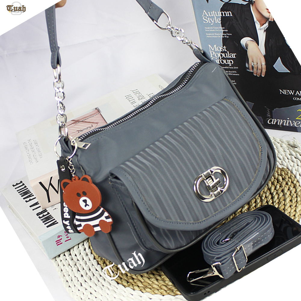 TUAH SLIMBAGS IW - 47 / Tas Selempang Wanita / HARGA GROSIR / Tas Selempang Salur 2 in 1 Series High / Tas Jinjing Wanita / Tas Wanita korean Style / Tas Wanita Terbaru Kekinian &amp; Terlaris