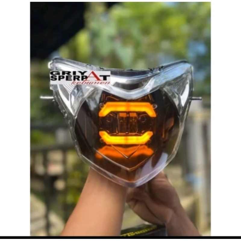 Reflektor Lampu Depan Costum Jupiter MX New Daymaker Kualitas Terbaik