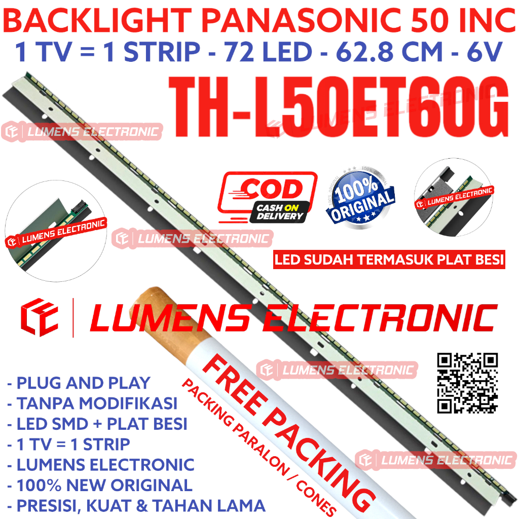 BACKLIGHT TV LED PANASONIC 50 INC TH-L50ET60G TH-L50ET60 L 50ET60 50ET60G L50ET60 L50ET60G THL50ET60