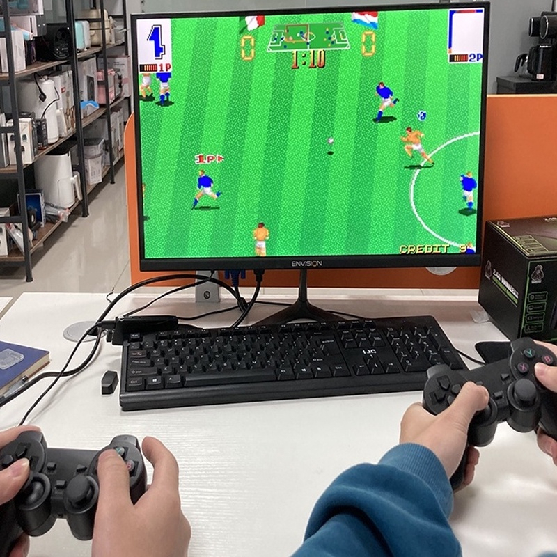 GAMEPAD KONSOL CONTROLLER 2.4G WIRELESS 10.000 GAMES