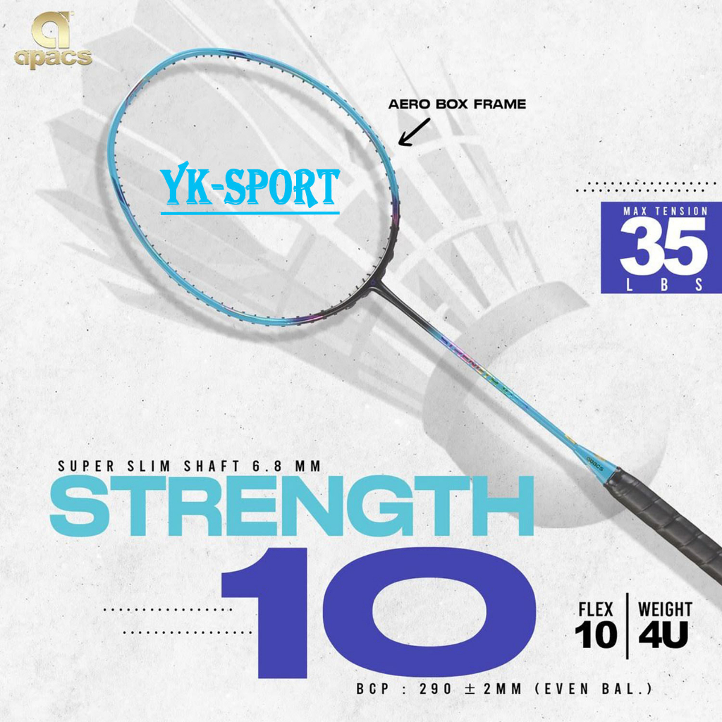 Raket Apacs Original Raket Apacs Terbaru 2023 Raket Apacs Strength 10 Bonus Komplit