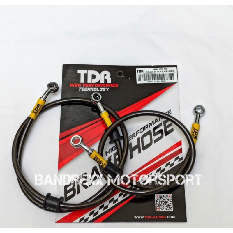 Selang TDR Racing Black Carbon ABS For Yamaha Aerox 155 ABS-Aerox Connected ABS