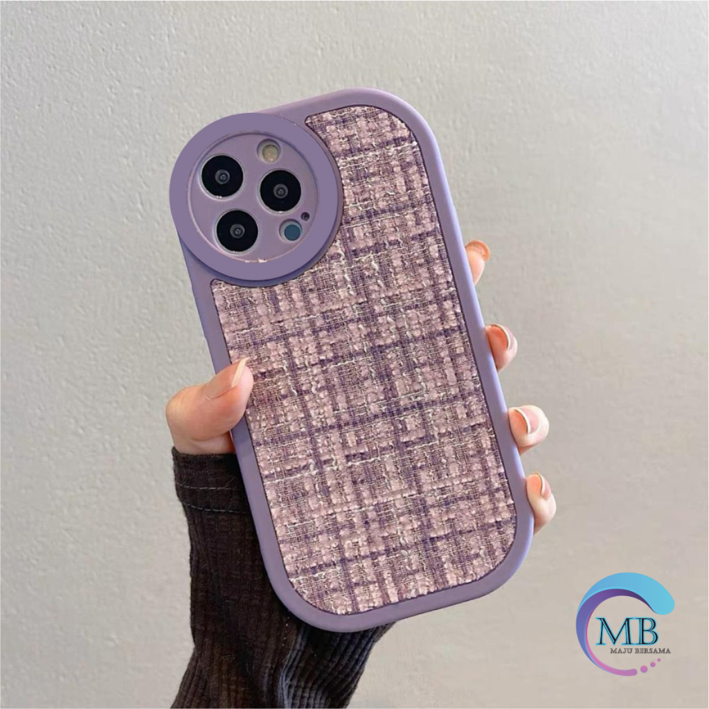 CASE CASING SILIKON VINTAGE WOOVEN TWEED KAIN RAJUT FOR VIVO Y02 Y12 Y15 Y17 Y15S Y01 Y15A Y16 Y02S Y20 Y12S Y20i Y20S Y21s Y33S Y32 Y33T Y21A Y21 Y22 Y22S Y30 Y50 Y30i Y91 Y93 Y95 Y91c Y1S MB5049