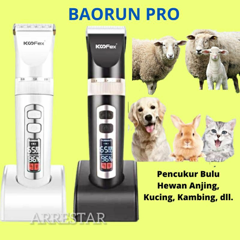 Alat Mesin Cukur Bulu Hewan BaoRun P6 P7 P9 S1 Domba Anjing Kucing Kambing Binatang Bulu Pet Dog Clipper ORIGINAL BaoRun