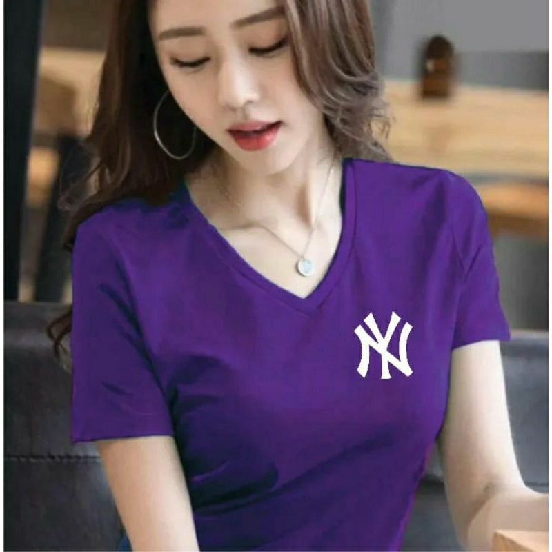 KAOS LOGO  WANITA BAHAN SOFF BANYAK PILIHAN WARNA