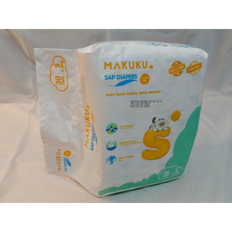 Pampers Makuku size S isi 30 pcs