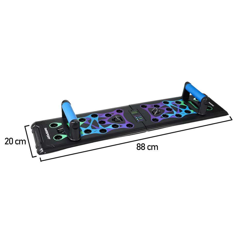 Papan Pushup Training Board Papan Push Up Lipat Portable Lcd Display Counter Display with Pull Ropes