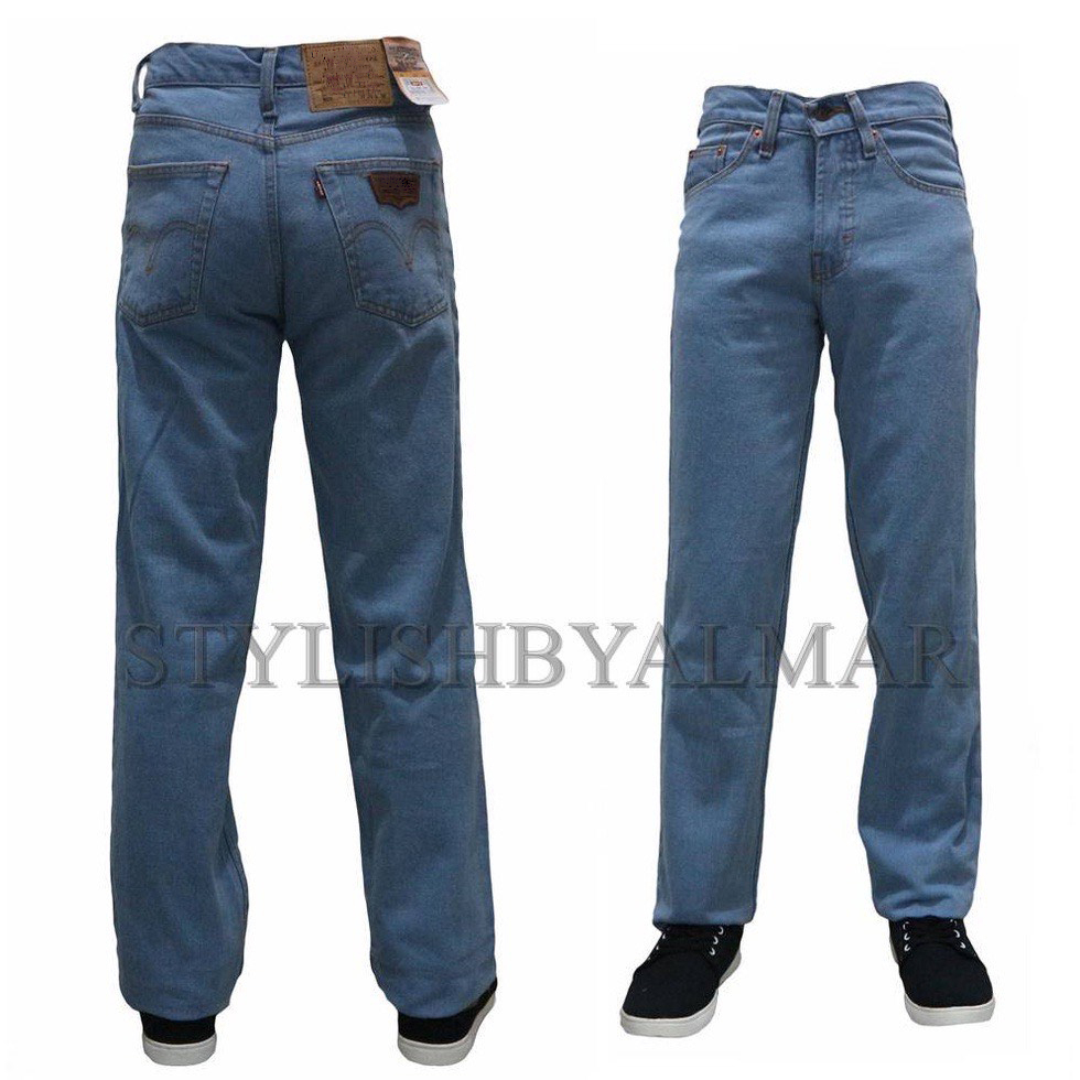 Celana jeans pria cowok model standar regullar