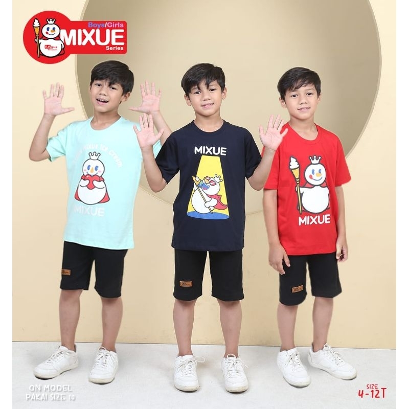 KAOS RAGUS MIXUE /KAOS ANAK / KAOS BRANDED / BAJU ANAK BRANDED / KAOS ANAK BRANDED